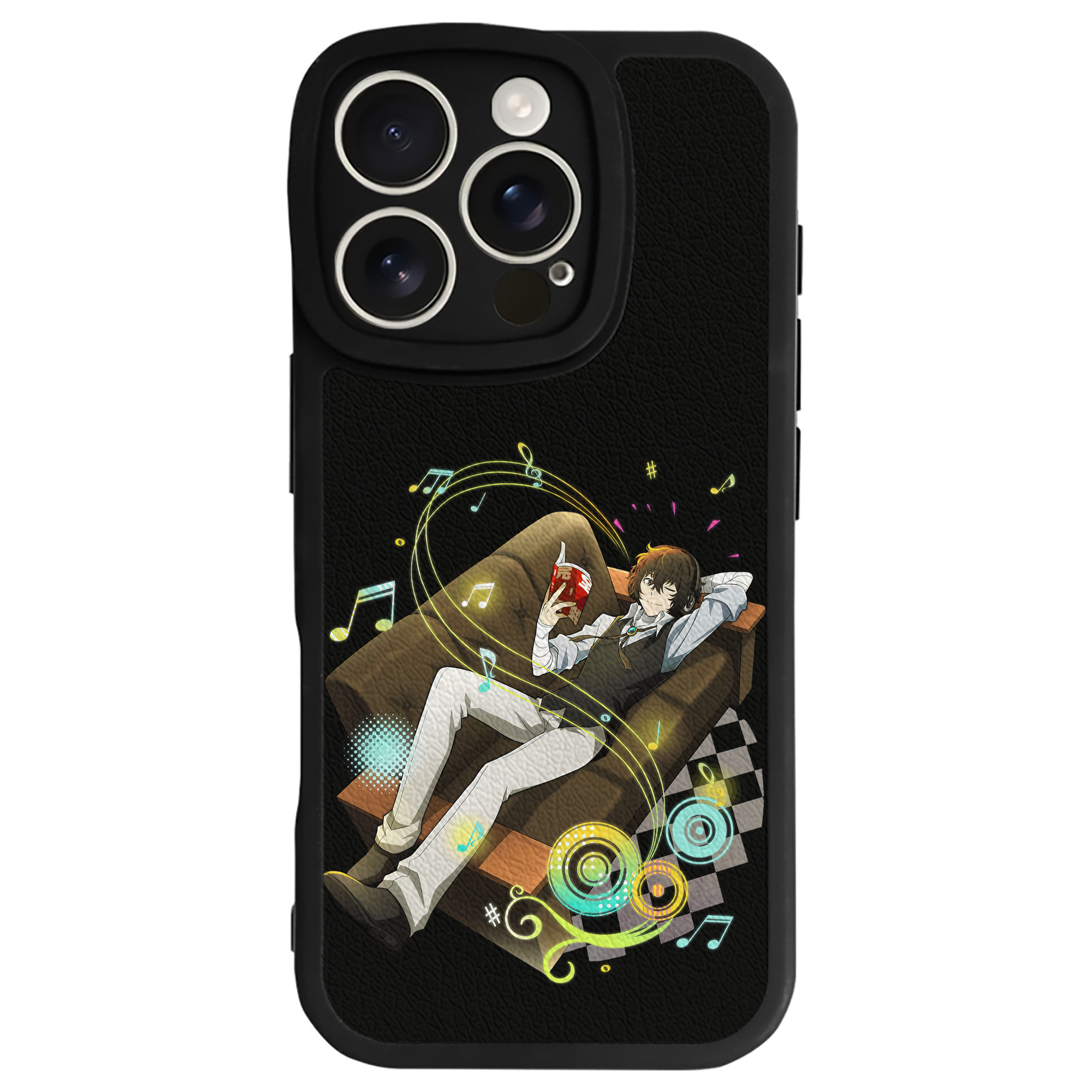 （画像用） 文豪ストレイドッグス Bungo Stray Dogs 【iPhone 16シリーズ対応】シリコンスマホケース（レザー調） 材質：シリコン
